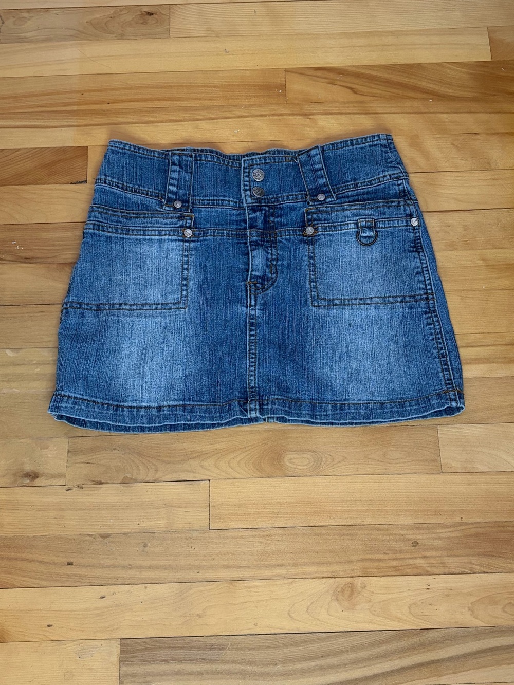 Spicy Jeans Denim cargo skirt
